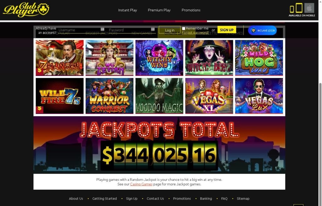 Club Player casino games - online slots