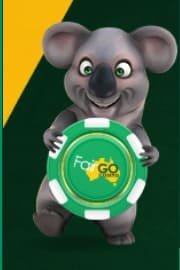 Fair Go casino mascot from home page