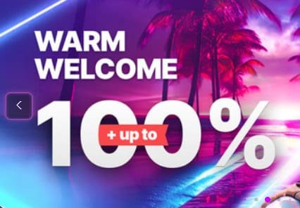 Rich Prize Casino welcome bonus up to 100%