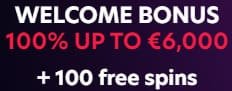 1red Casino welcome bonus with 100 free spins