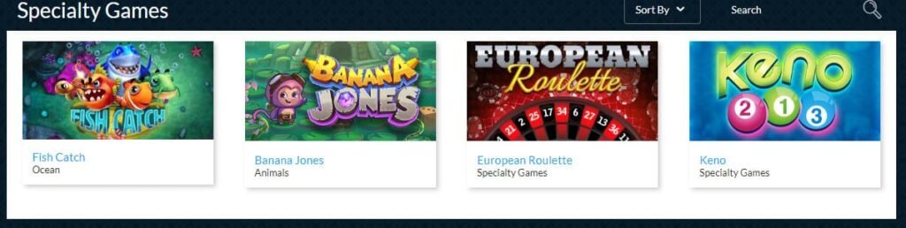 Virtual Casino specialty games