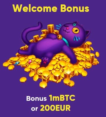 Bao Casino welcome bonus of 200EUR