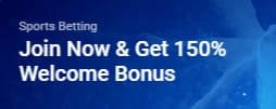 LegZo Casino welcome bonus of 150%